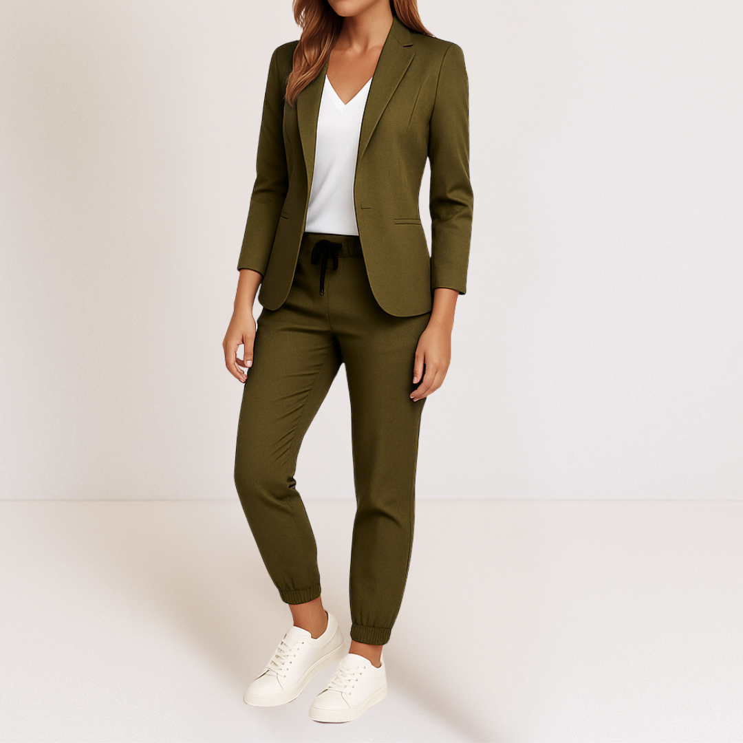 Livia | Modernes Damen Blazer und Jogger Set