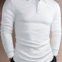 Matteo | Modernes und stilvolles Langarm Poloshirt