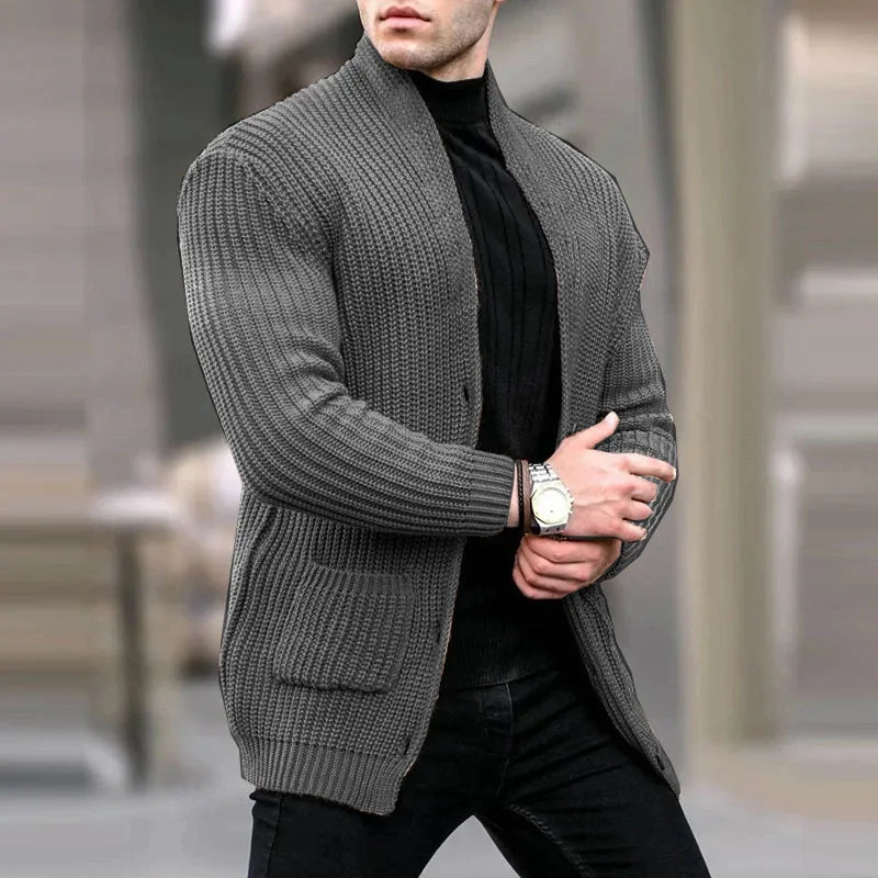 Niklas | Moderne und bequeme Herren Strick Strickjacke