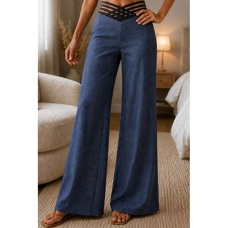 Priscilla | High-Waist Wide-Leg Trousers for Effortless Style
