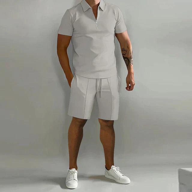 Jacob | Polo- und Tailored Shorts Set – Elegante Passform für Männer