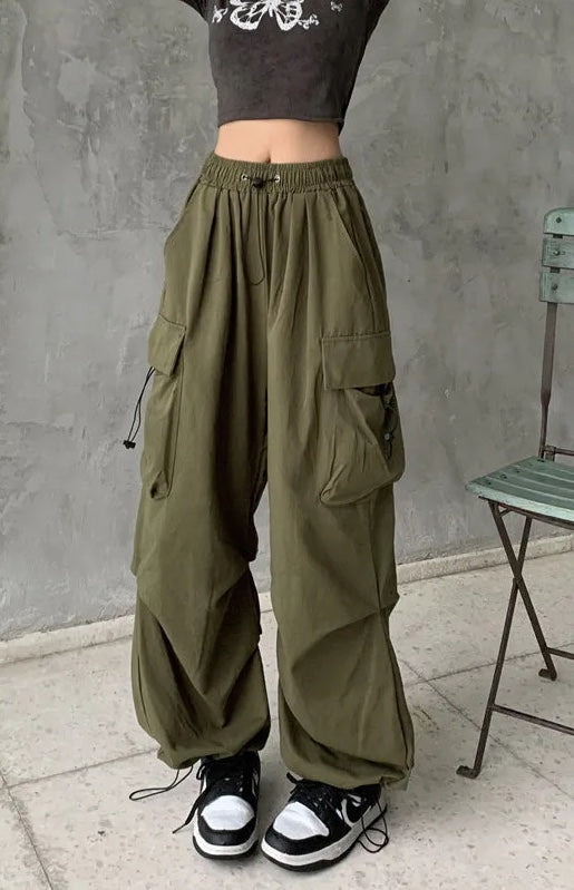 Katrin | Trendige Weitbein Cargohose für Damen
