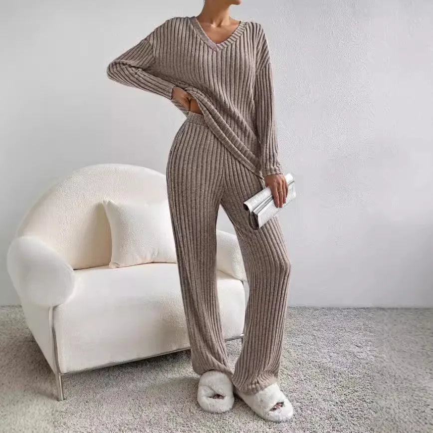 Elisabeth | Bequemes und raffiniertes Strick Zweiteiler Set