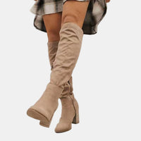 Sara | Elegante Kniehohe Stiefel mit Blockabsatz