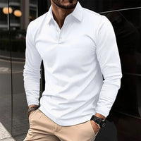Lucas | Klassische und vielseitiges Langarm Poloshirt