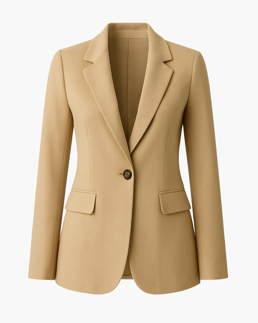 Taillierter Blazer mit Ein-Knopf-Verschluss