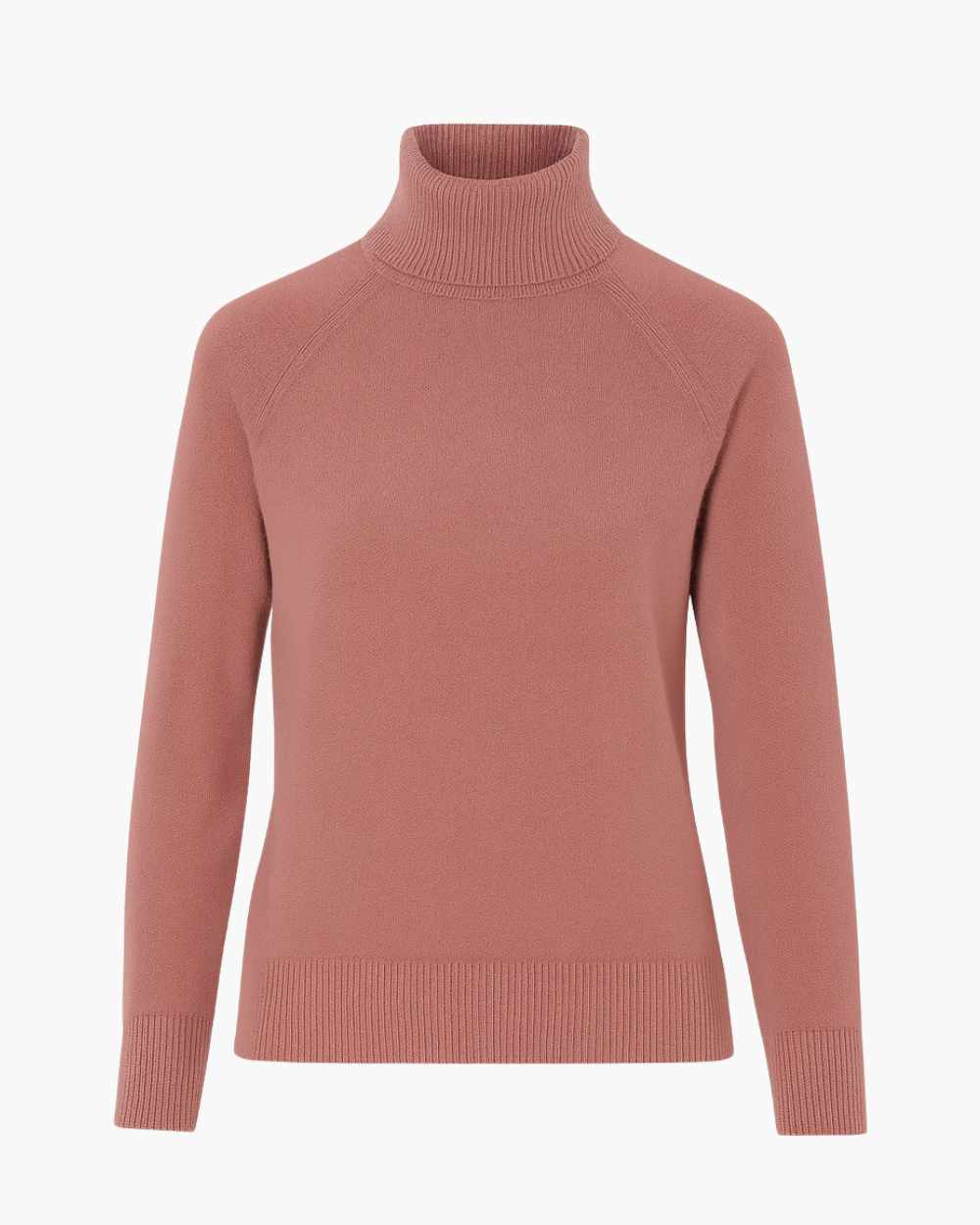 Feinstrick Rollkragenpullover mit Raglanärmeln