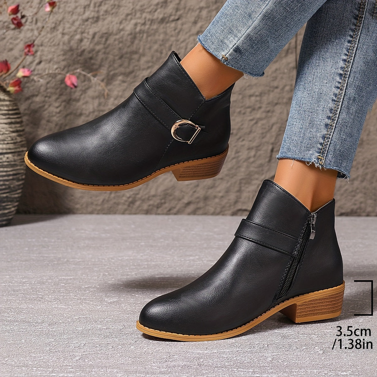Johanna | Stilvolle Chelsea Stiefeletten mit Schnallendetail