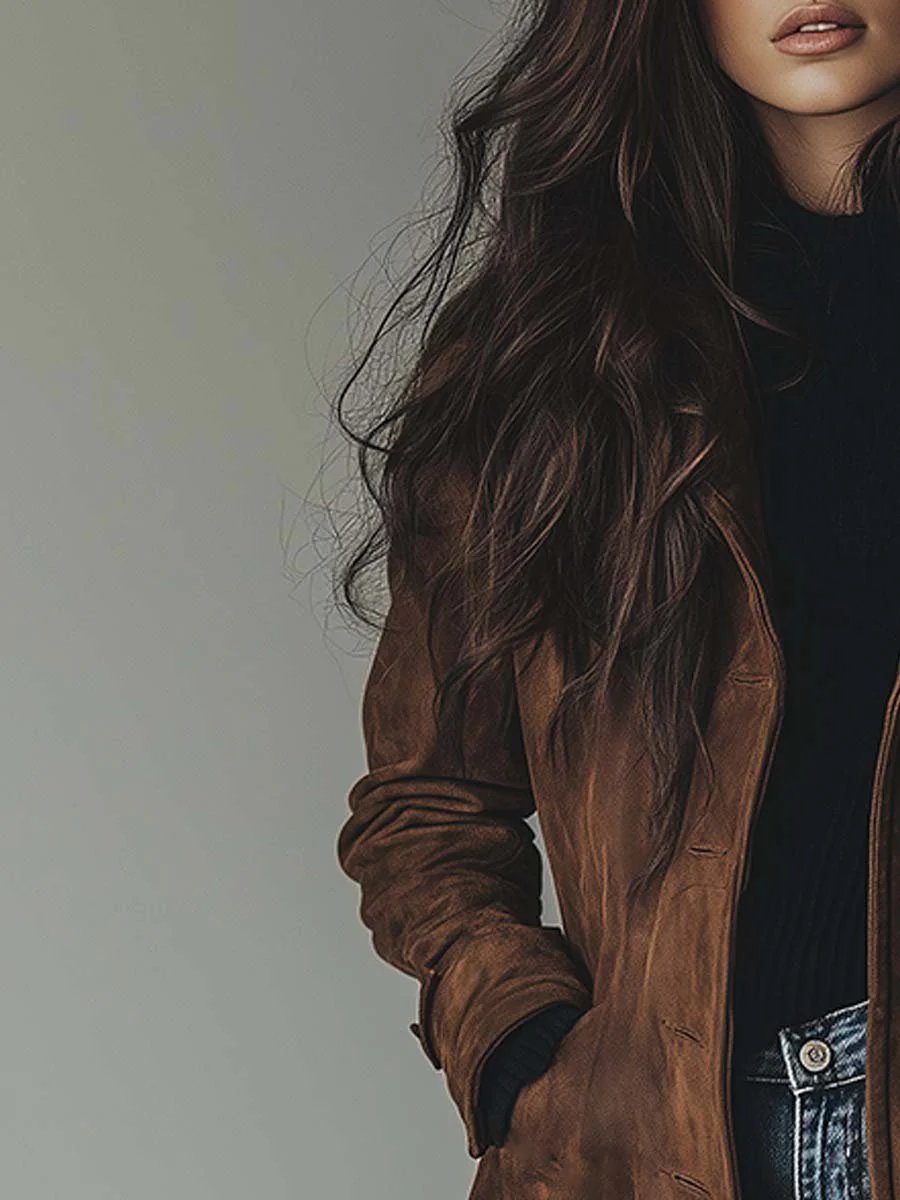 Lucia | Klassischer und langer Damen Trenchcoat