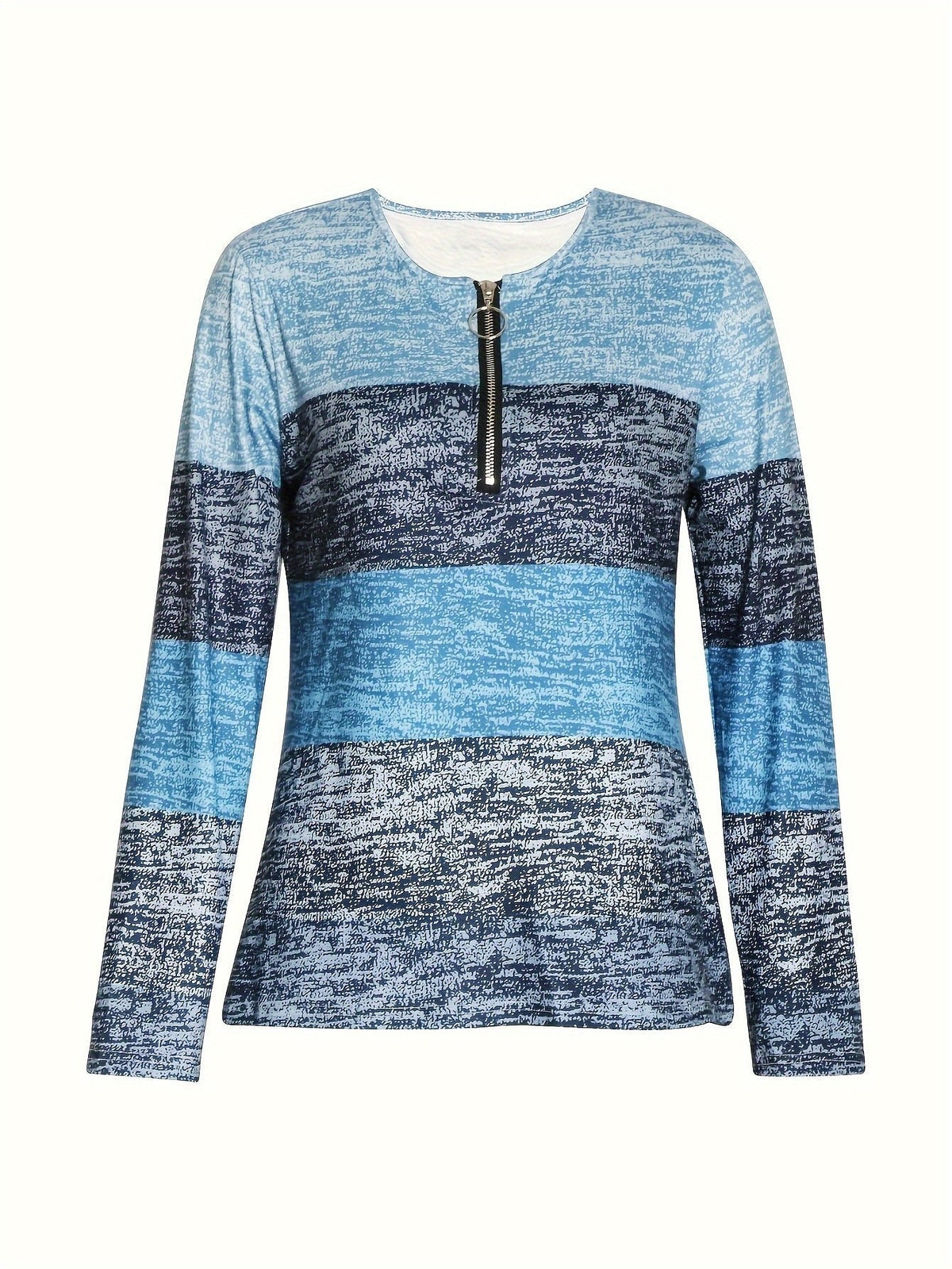 Ophelia | Colorblock Quarter-Zip Top – Effortless Everyday Style