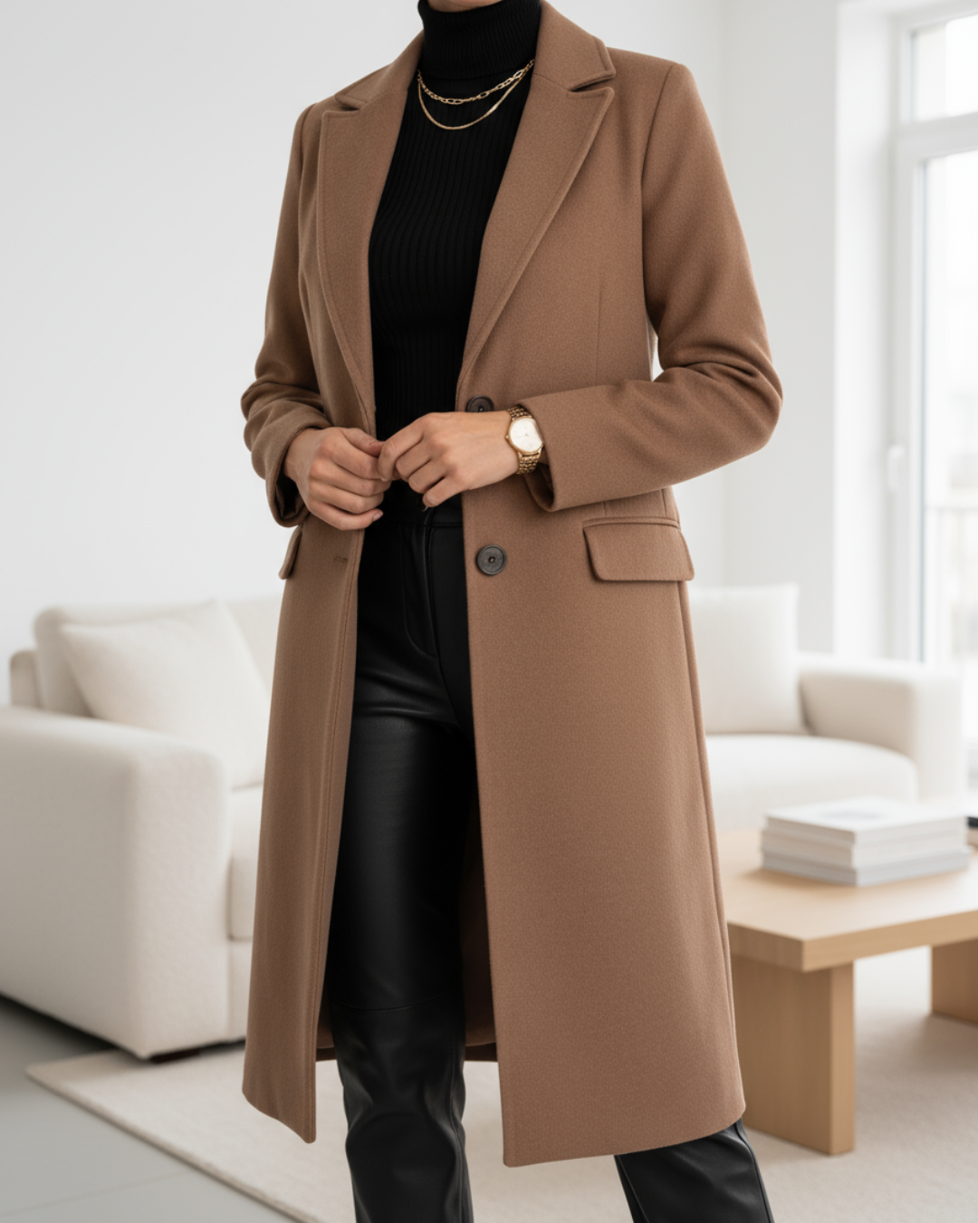 Lucienne | Long Coat – Zeitlose Eleganz für Frauen