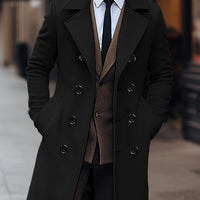 Stefan | Klassischer und raffinierter Herren-Trenchcoat aus Wollmischung