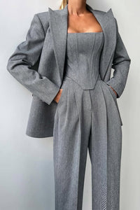 Luna | Zweireihiges Dreiteilig Blazer-Set für Damen