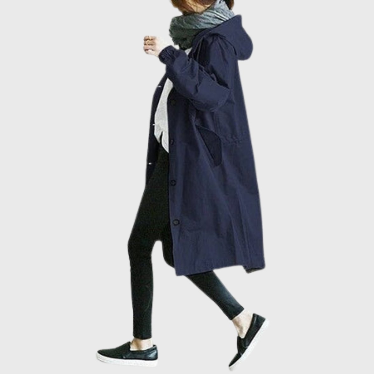 Christin | Wasserabweisender und eleganter Kapuzen Trenchcoat