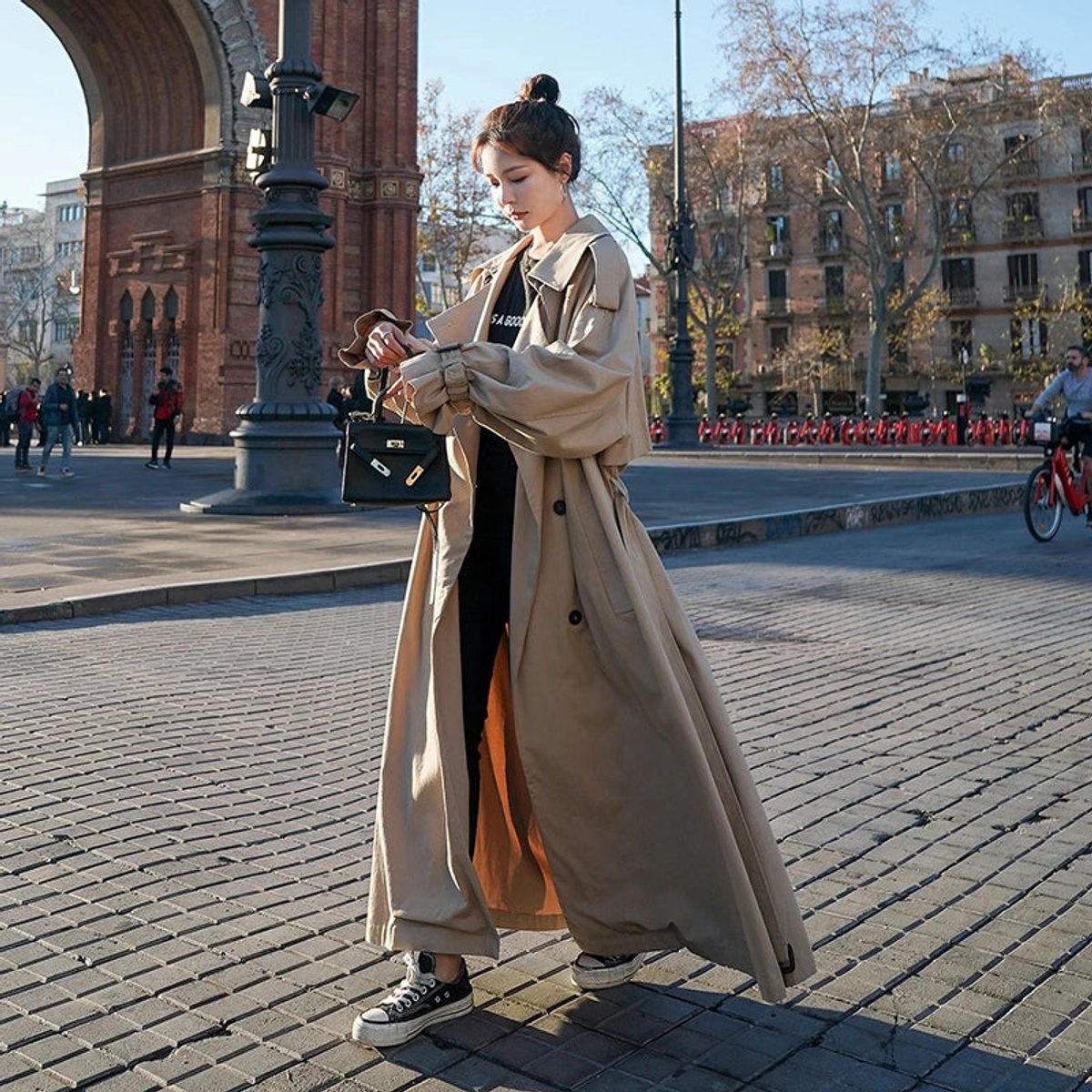 Isabella | Oversized und langer Damen-Maxi Trenchcoat