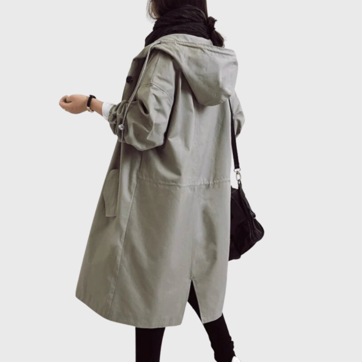 Christin | Wasserabweisender und eleganter Kapuzen Trenchcoat