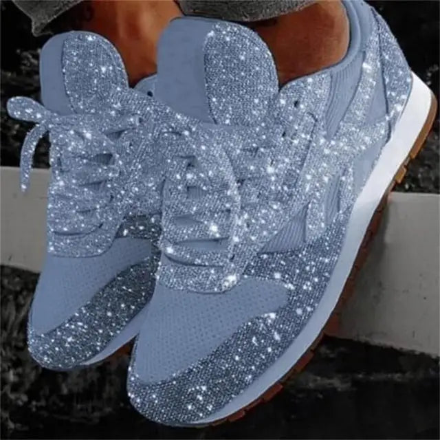 Cassie | Glitter Sneakers – Stylische und Bequeme Schuhe