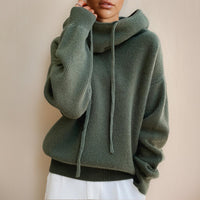 Amelie | Gemütlicher Und Moderner Oversized Rollkragen Kapuze