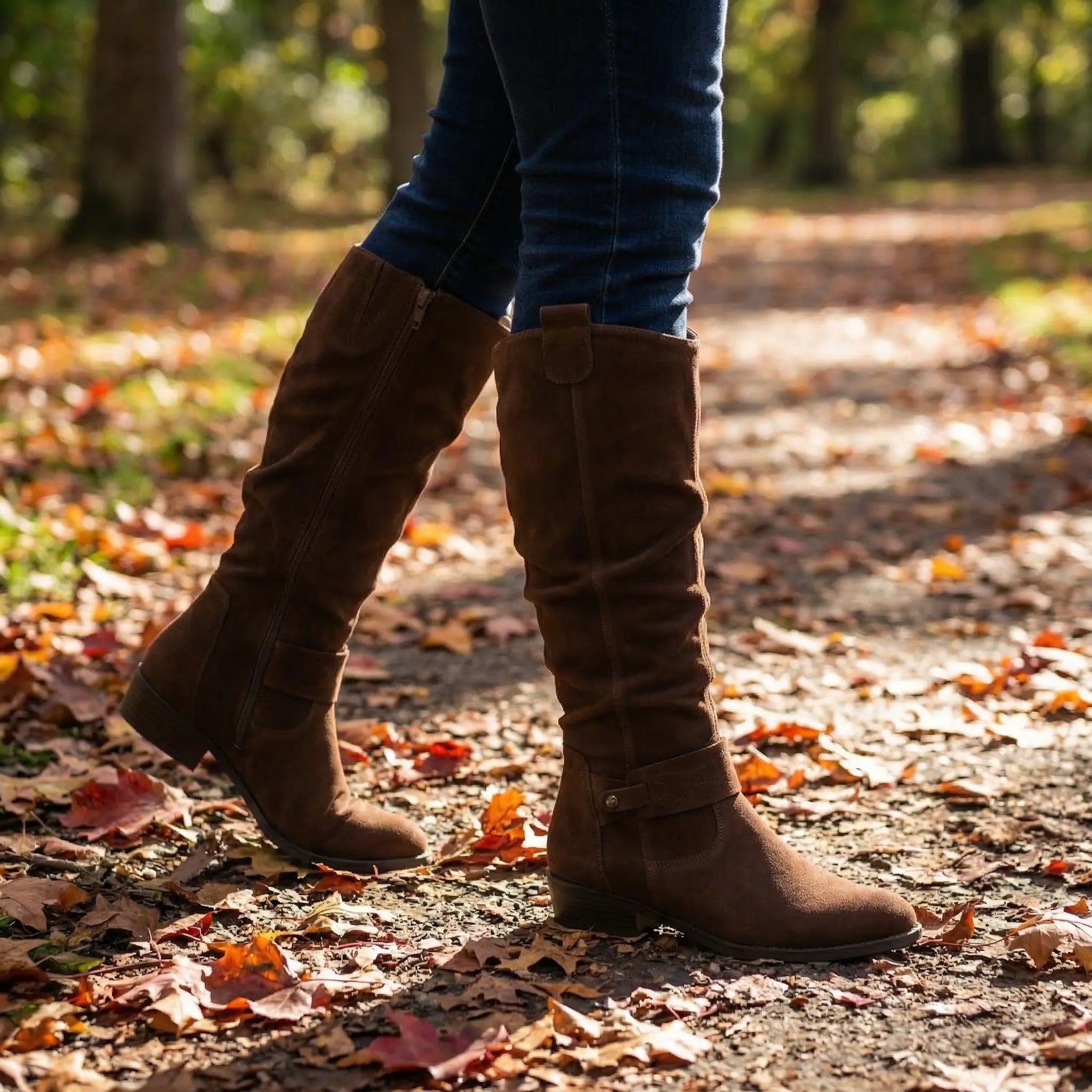 Katrin | Bequeme und elegante Kniehohe Slouch Stiefel