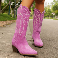 Clara | Elegante Cowboystiefel mit feiner Stickerei