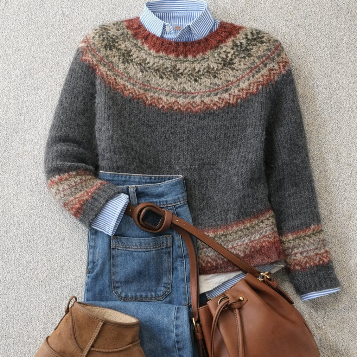 Greta | Bequemer Und Zeitloser Damen Strickpullover