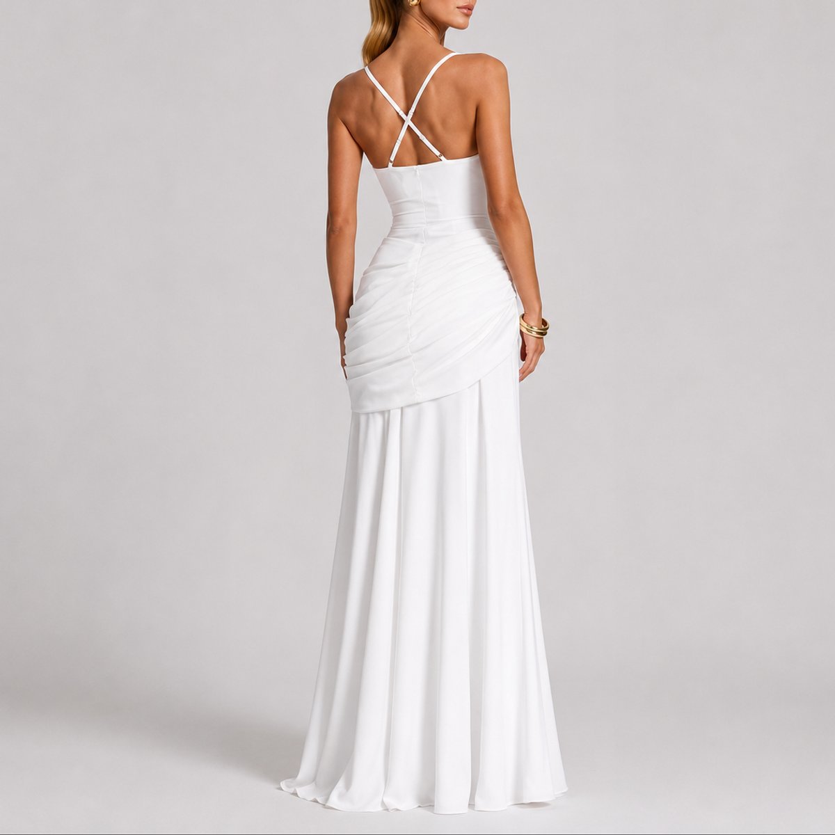 Elise | Leichtes und bequemes Herbsthochzeits Maxikleid