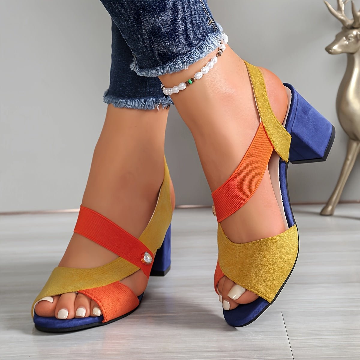 Elara | Comfort Heels – Elegante Cross-Strap Schuhe für Frauen
