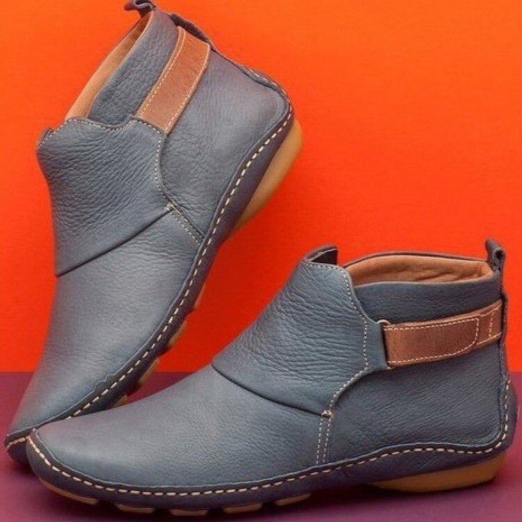 Emma | Bequeme und zeitlose Leder Stiefeletten