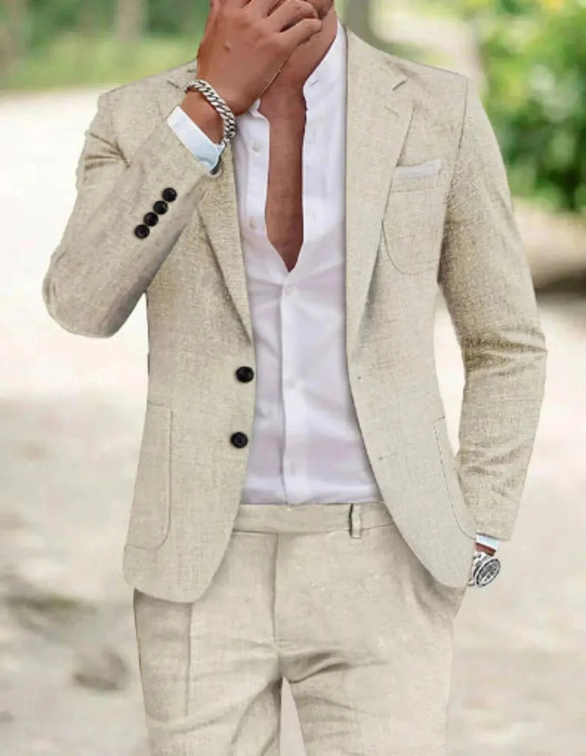 Bruno | Classic Two-Button Wedding Suit Set for Men