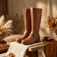 Amelia | Elegante und Robuste Damen Kniehohe Reitstiefel