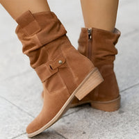 Jessika | Stilvolle und bequeme Kniehohe Stiefel aus Kunstwildleder