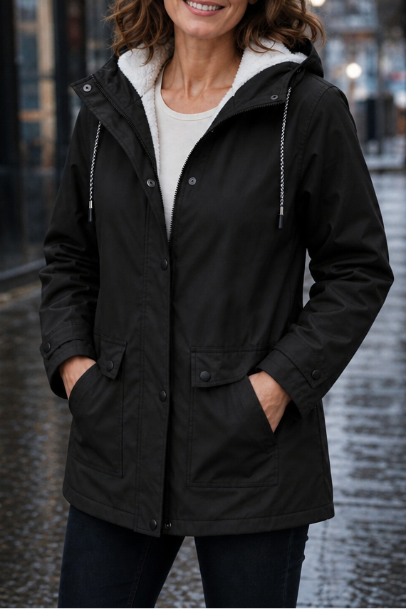 Windloft | Waterproof Hooded Jacket – Plush Lining für Frauen
