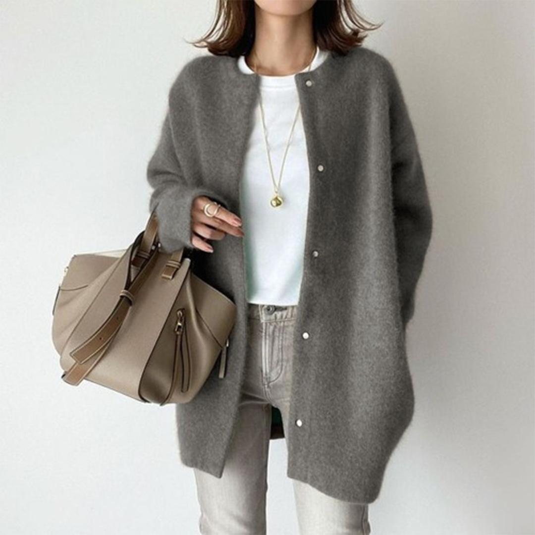 Elysia | Designer Wool Coat – Stylish Mid-Length Design for Women