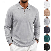Leon | Elegantes und klassisches Langarm-Poloshirt
