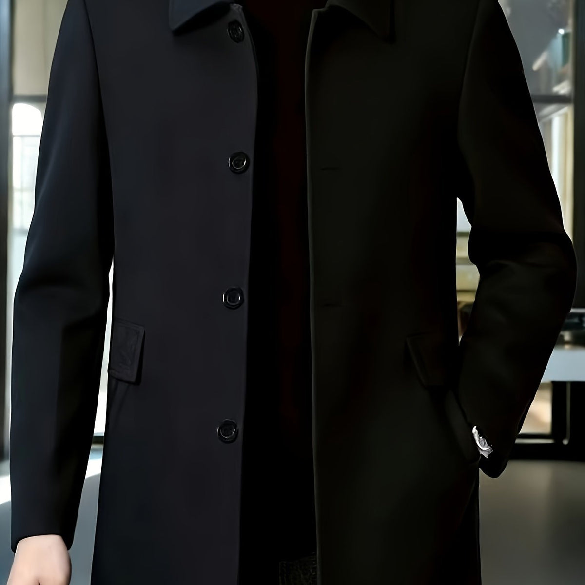 Gerard | Überziehmantel – Eleganter Single-Breasted Stil für Männer