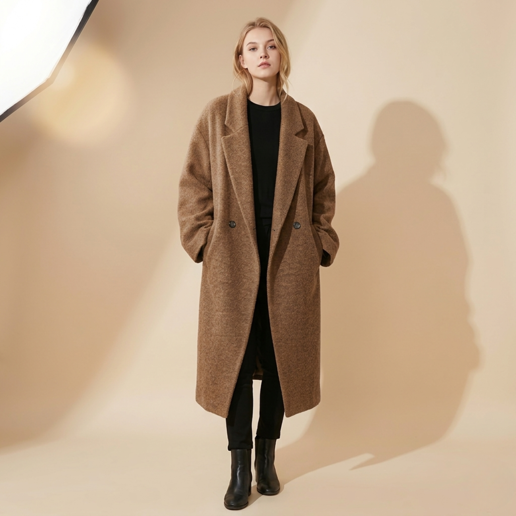 Laura | Oversized & eleganter langer Wintermantel
