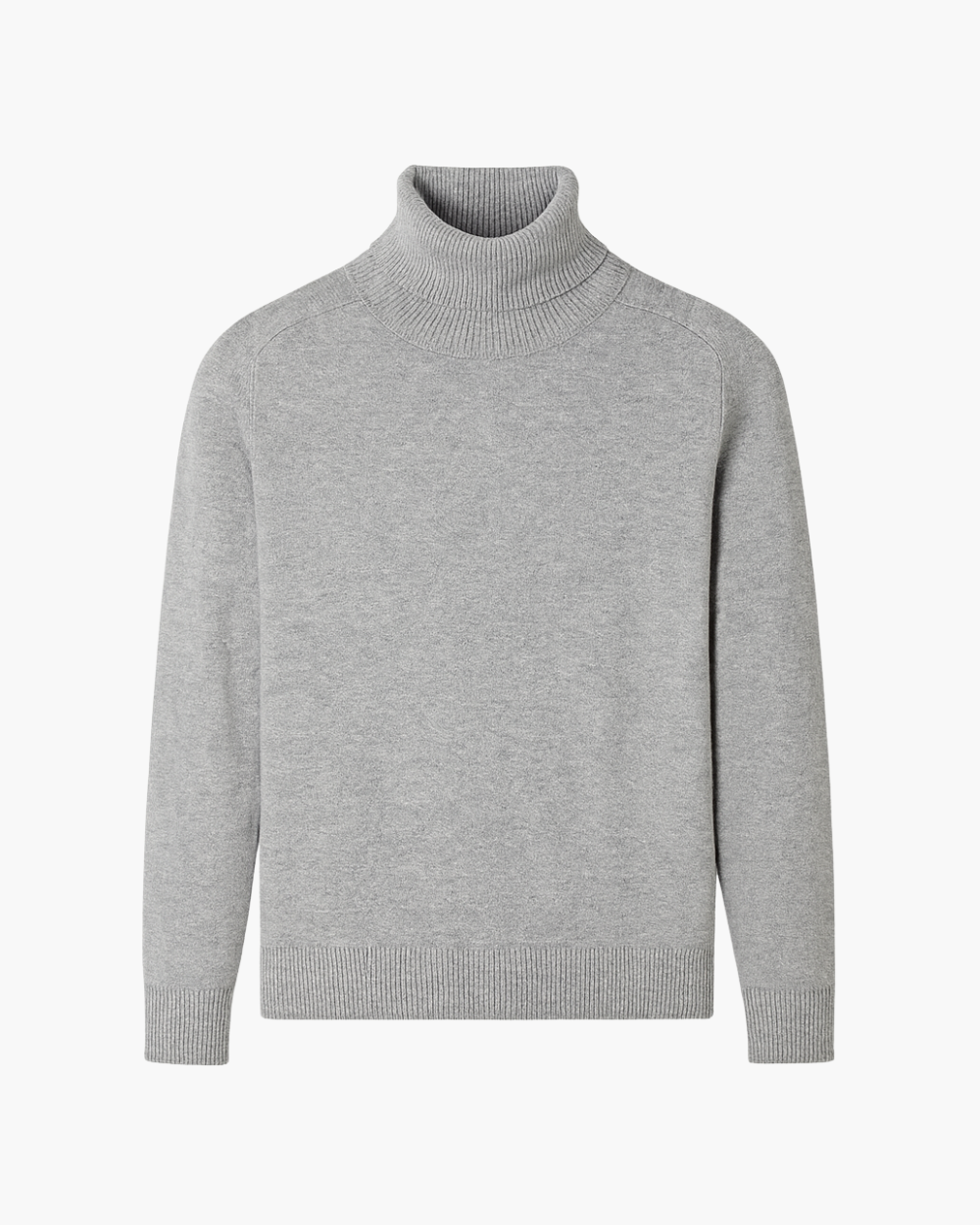 Feinstrick Rollkragenpullover mit Rippkragen