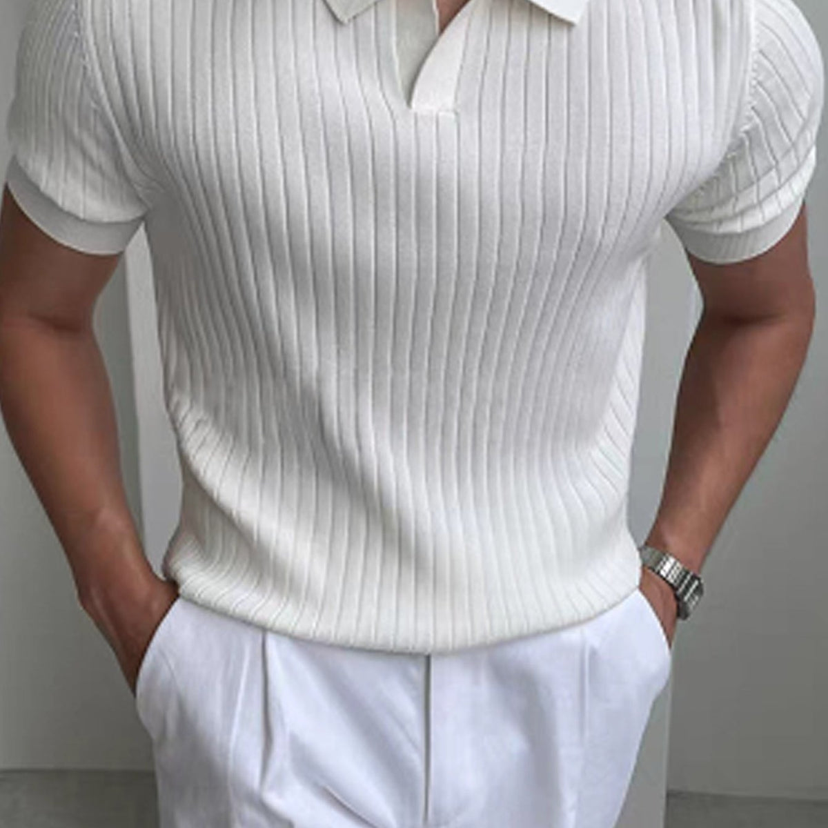 Cameron | Polohemd – Refined Textured Design für Elegantes Tragen