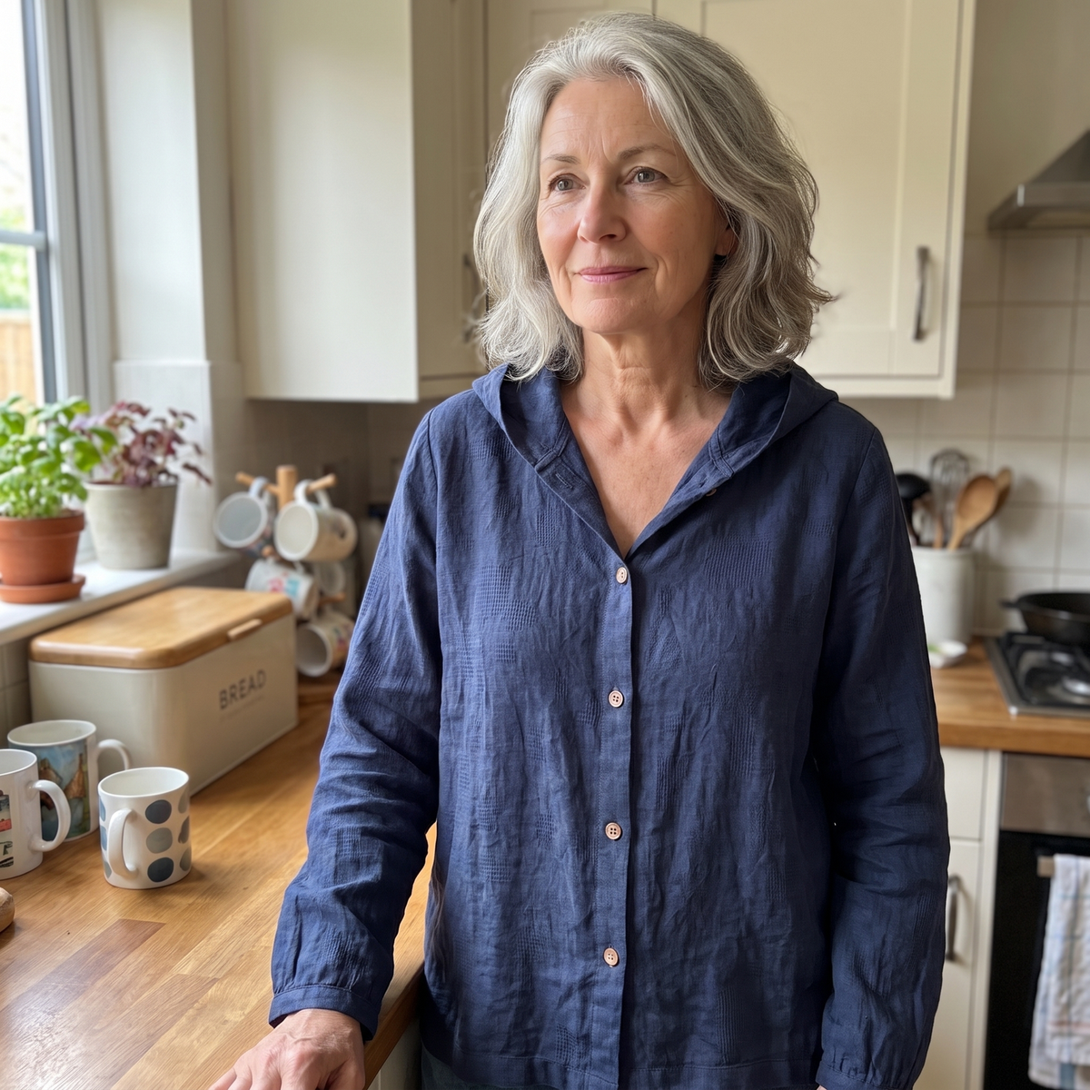 Miri | Linen Hoodie – Atmungsaktive, Bequeme Passform für Frauen
