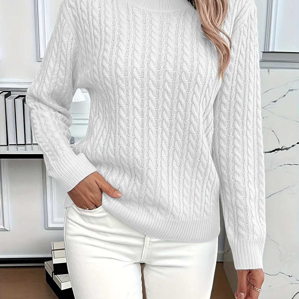 Lena | Moderner Und Weicher High-Low Strickpullover