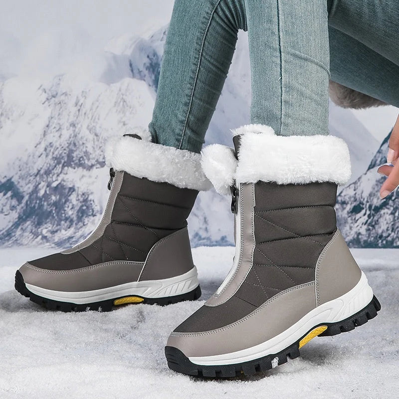 Snowlina | Mid-Calf Snow Boots mit Plüschfutter