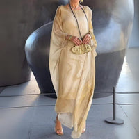 Livia | eleganten und mühelosen Langarm Maxikleid