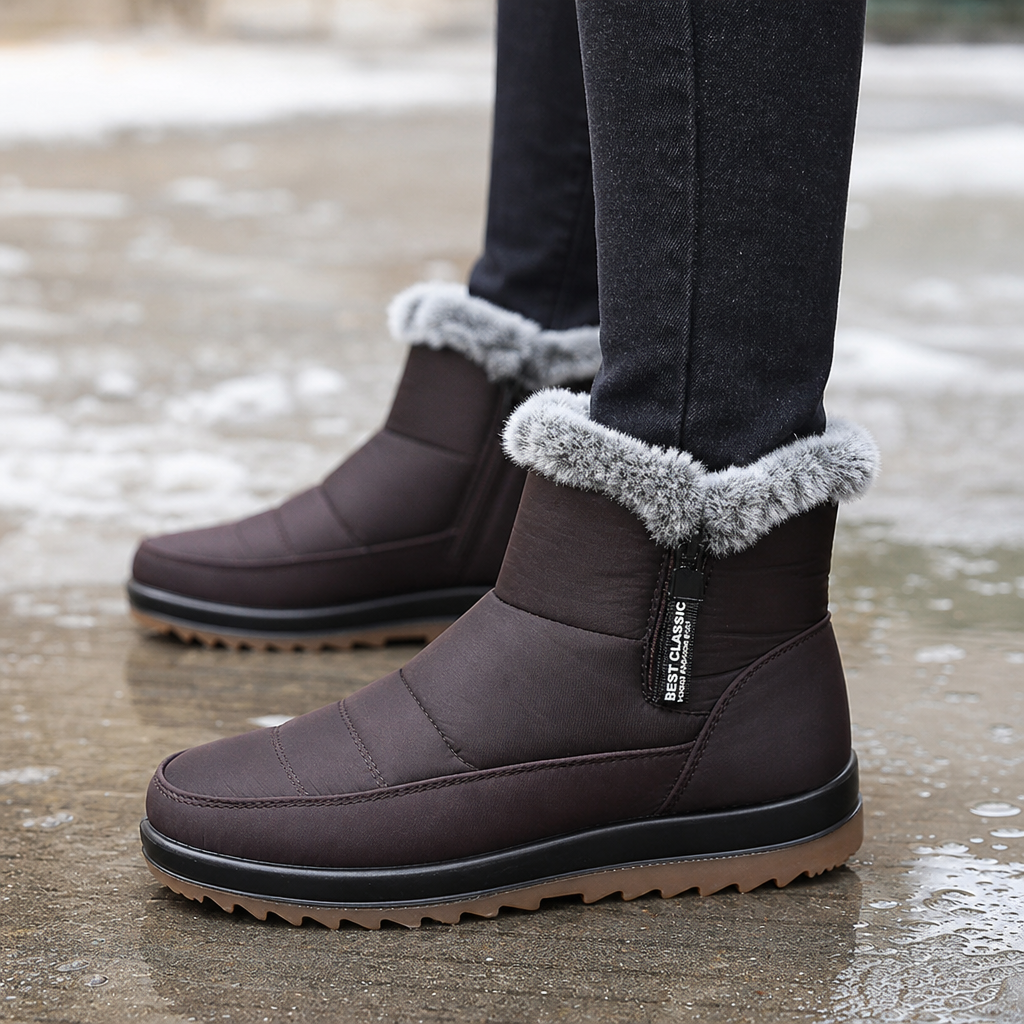 Warmalia | Waterproof Slip-On Snow Boots – Dry Socks and Steady Steps