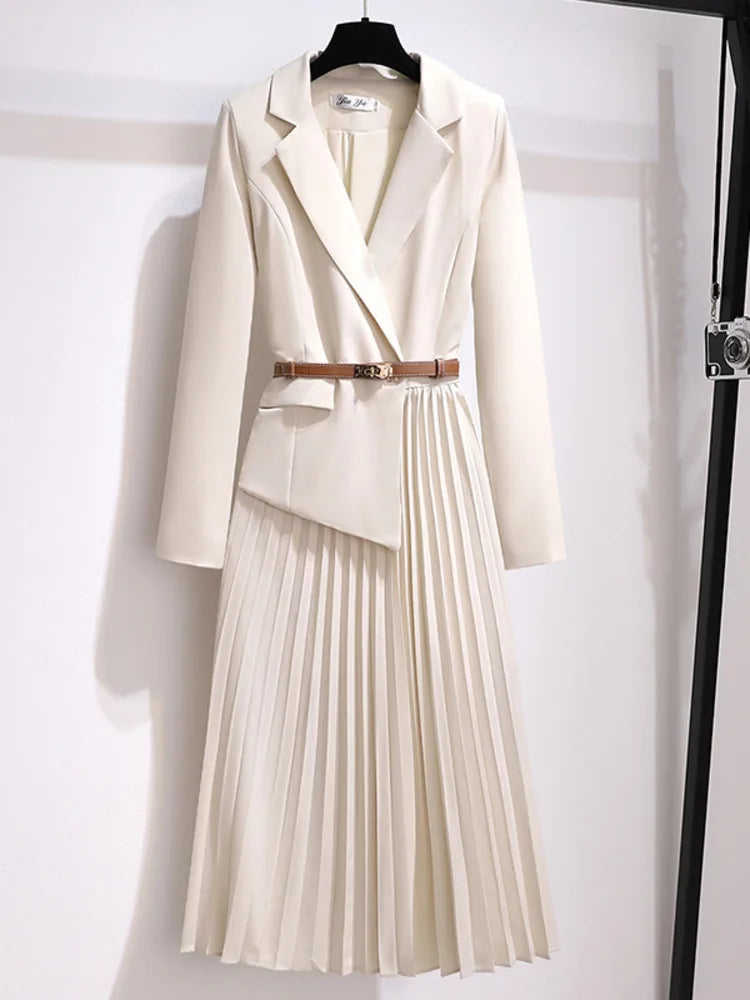 Adele | Elegantes, Plissiertes & Tailliertes Festliches Kleid für Damen 0