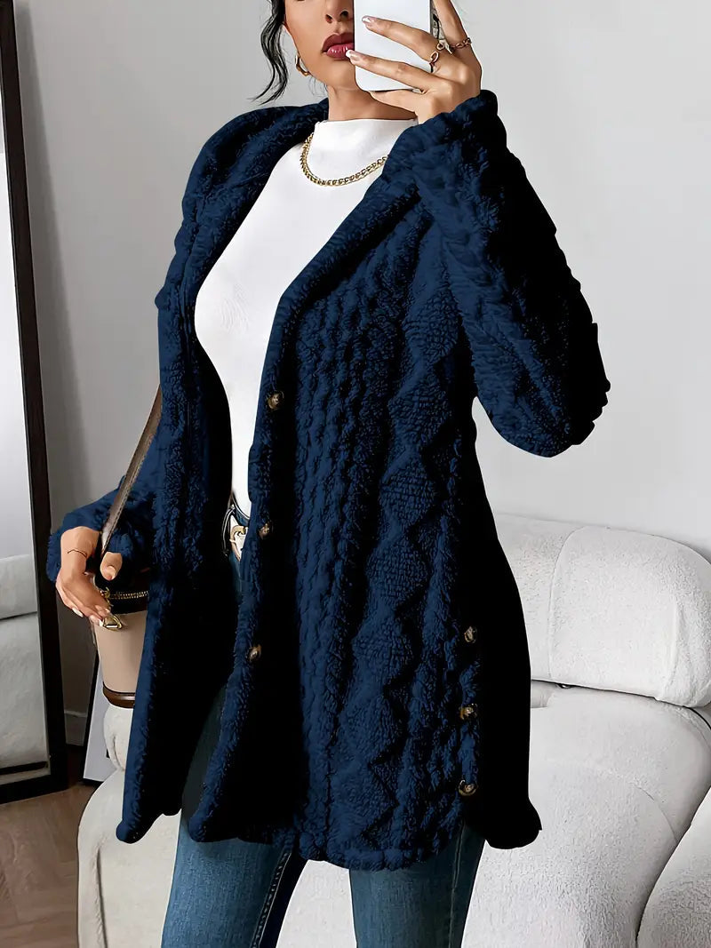 Adriana | Plüsch-Kapuzenstrickjacke 6