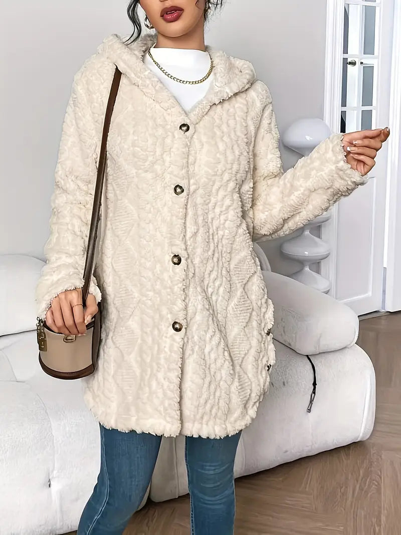 Adriana | Plüsch-Kapuzenstrickjacke 8