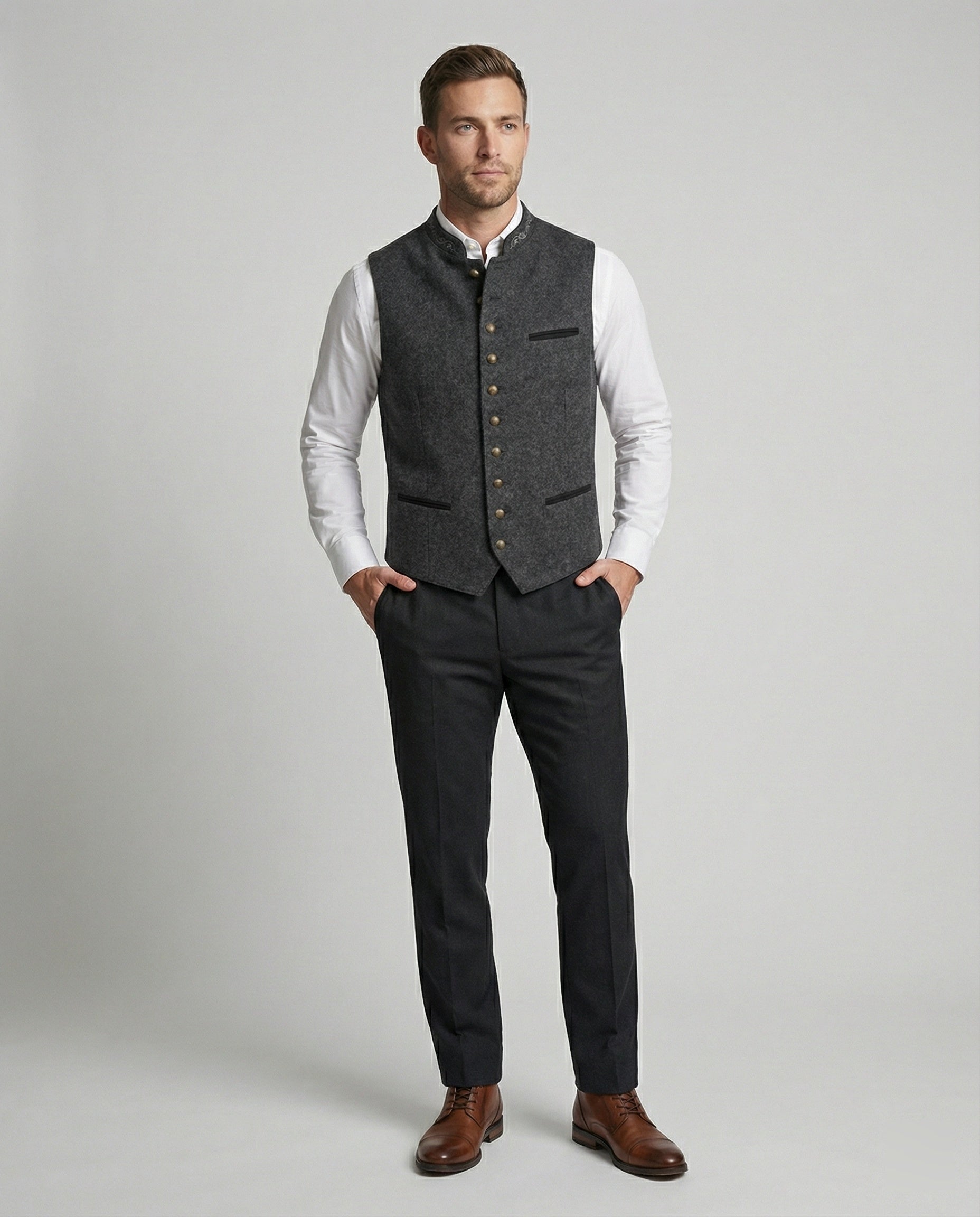 Alaric | Elegante, Slim-Fit Herren-Trachtenweste für formelle Anlässe 1