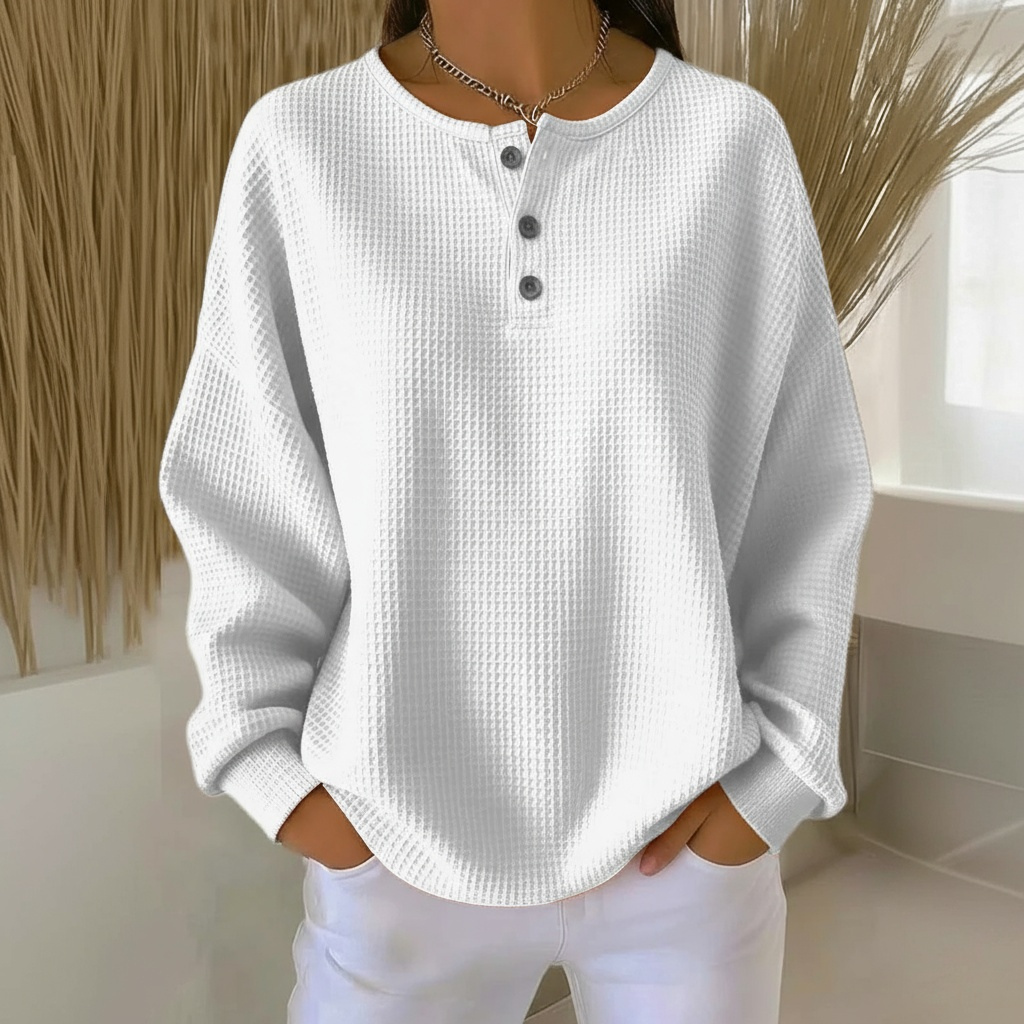 Alexa | Kuscheliger Waffelpullover 5