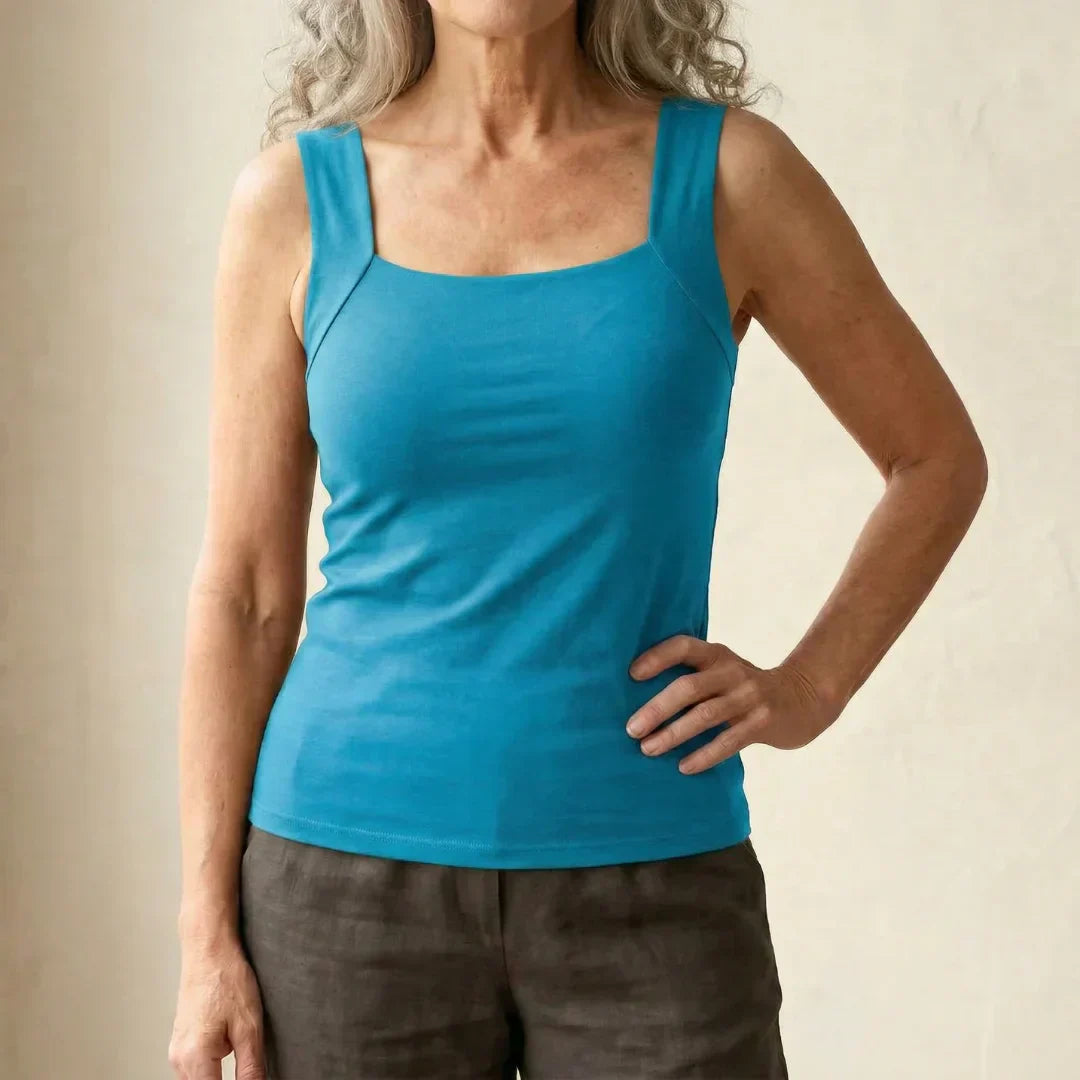 Althea | Atmungsaktives, Bequemes & Stilvolles Tanktop Damen Weiß 13