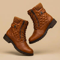 Victoria | Elegante und zeitlose gestepptem Leder Stiefel